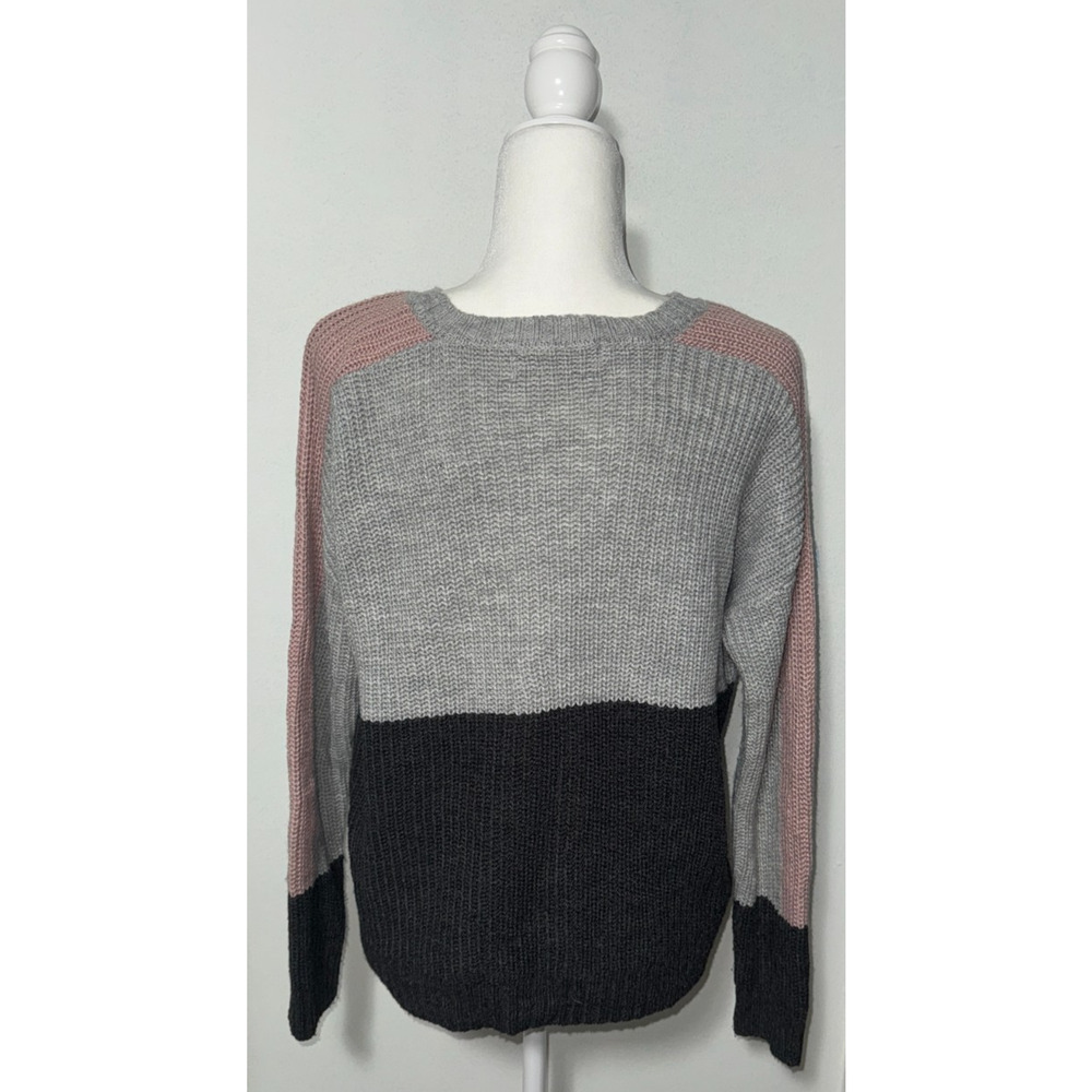 Pink Rose Women’s M Knit Sweater Crew Neck Pullover Soft Cozy Autumn Casual - Picture 2 of 8